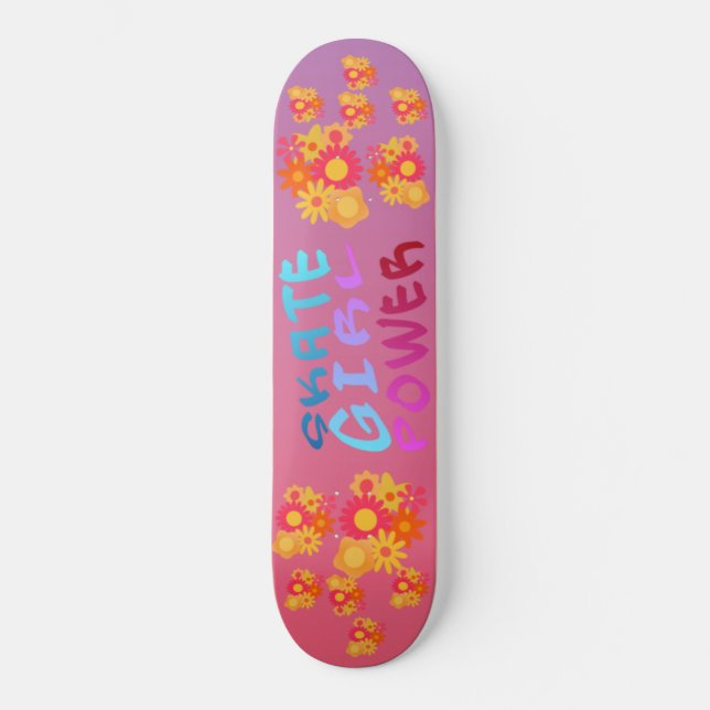Skateboard Patinage Girl Power (Recto)