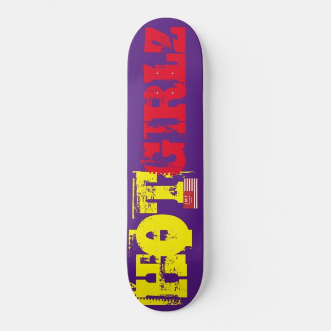 Skateboard Patinage HOT GIRLZ (Recto)
