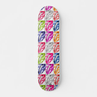 Skateboard Patinage Hot Lips pop art