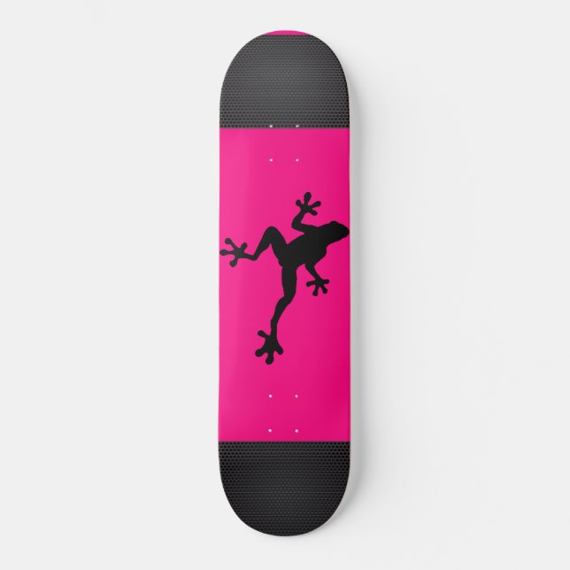 Skateboard Patinage Hot Pink Tree Frog (Recto)