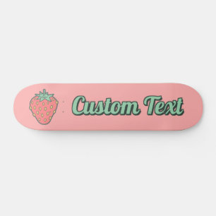 Skateboard Patinage Icône fraise