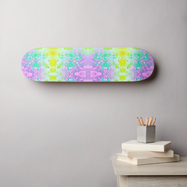 Skateboard Patinage Lavender Ombre (Art mural (Horz))