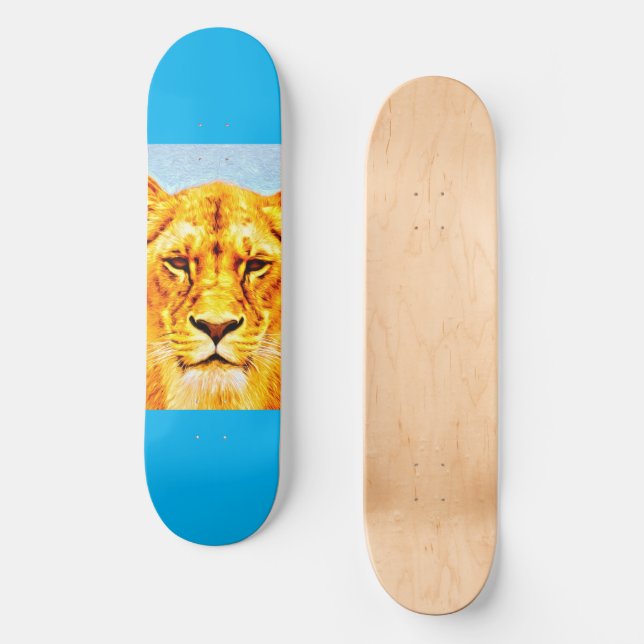 Skateboard Patinage Lion (Recto)