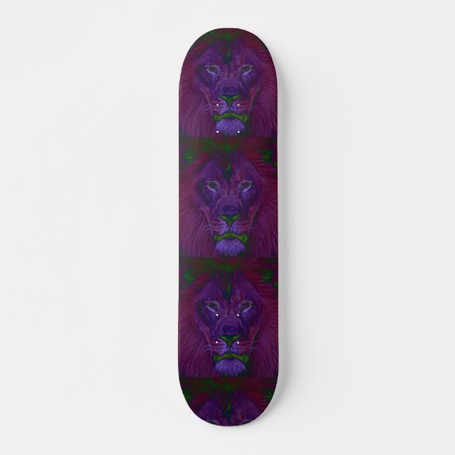 Skateboard Patinage Lions Abstrait (Devant)