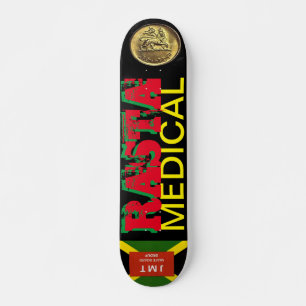 Skateboard Patinage MÉDICALE RASTA, pont de 7¾ po