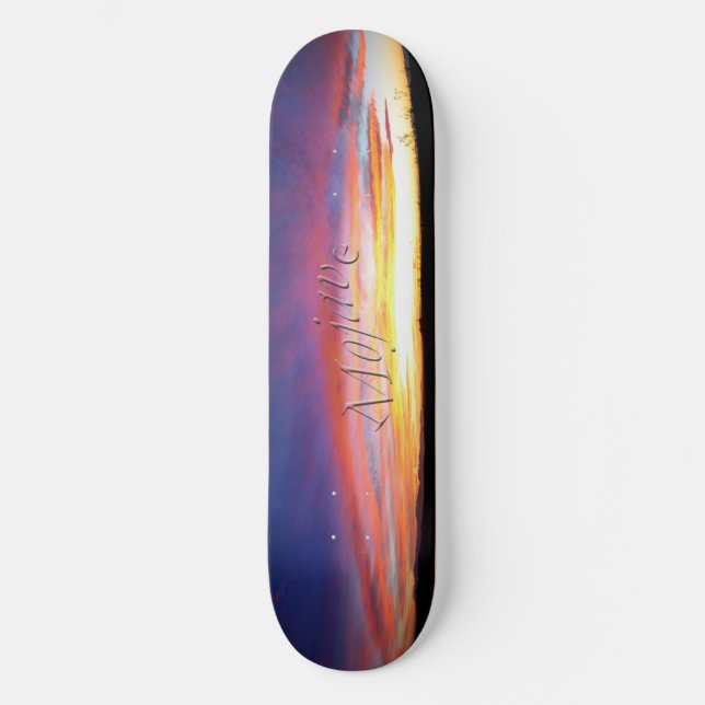 Skateboard Patinage Mojave Sunset (Recto)