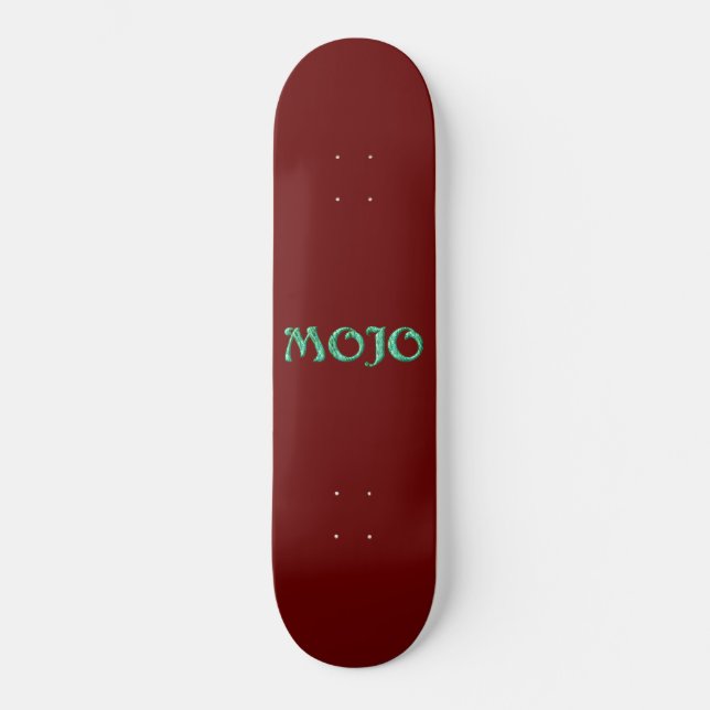 Skateboard Patinage Mojo rouge (Recto)