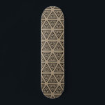 Skateboard Patinage Motif Beige Black Geometrie.<br><div class="desc">Patinage Motif Beige Black Geometrie.</div>