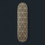 Skateboard Patinage Motif Beige Black Geometrie.<br><div class="desc">Patinage Motif Beige Black Geometrie.</div>