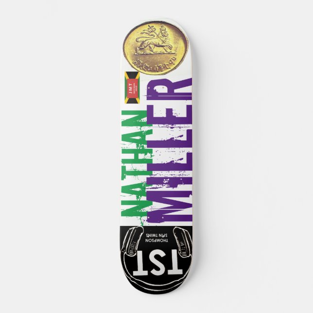 Skateboard Patinage NATHAN E MILLER (Recto)