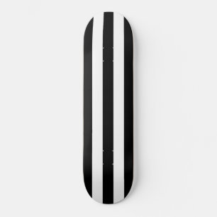Skateboard Patinage noir et blanc uni