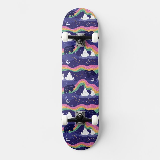 Skateboard Patinage Northern Lights (Recto)
