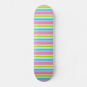 Skateboard Patinage Pastel Stripes