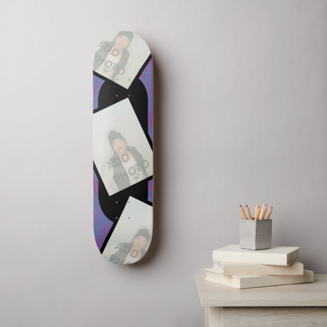 Skateboard Patinage photo violet rose noir (Art mural)