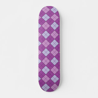 Skateboard Patinage Plaid Violet