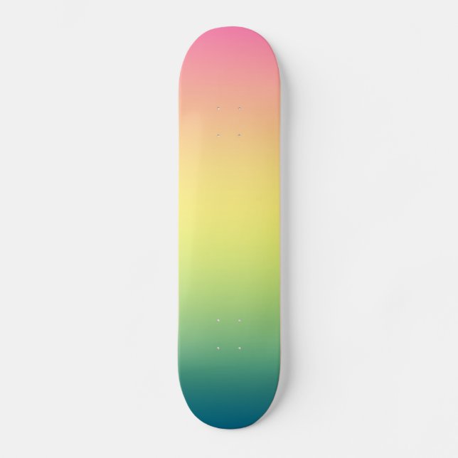 Skateboard Patinage Rainbow (Recto)