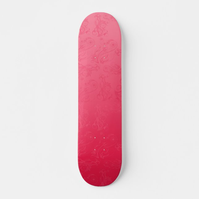 Skateboard Patinage rose (Devant)