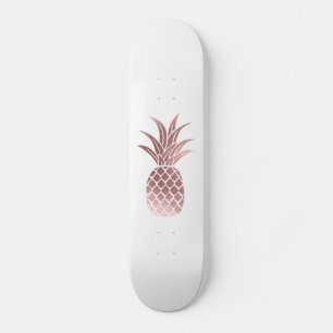 Skateboard Patinage rose Gold Foil Pineappy