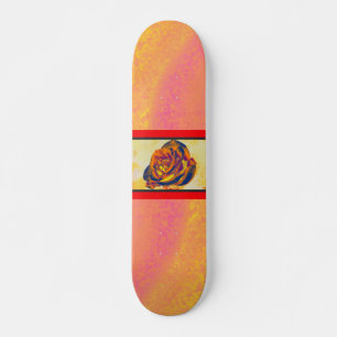 Skateboard Patinage Rose orange