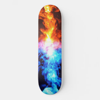Skateboard Patinage rouge et bleu Fire