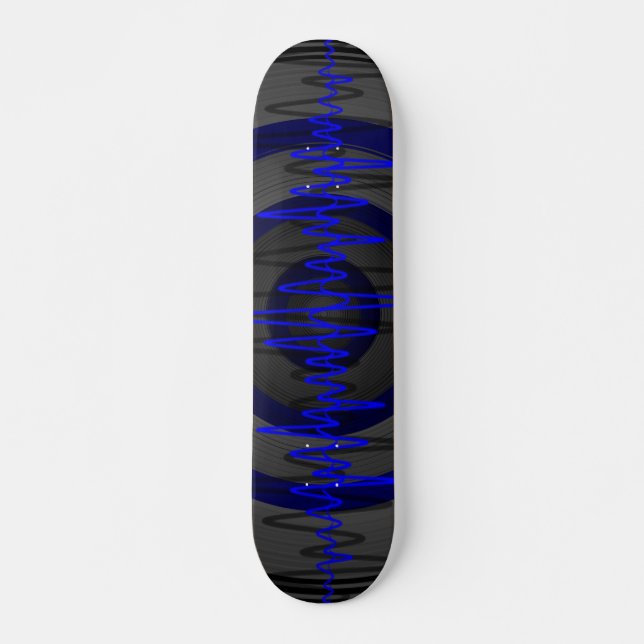 Skateboard Patinage Sound Blue Dark (Devant)