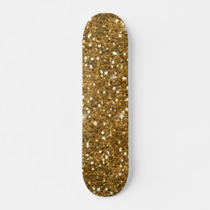 Skateboard Patinage Sparkler Gold