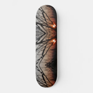 Skateboard Patinage Sun abstrait Fractal 20,6 cm