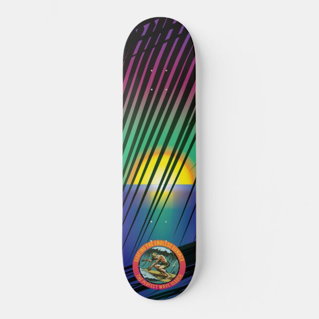 Skateboard Patinage Sunset Palm (Recto)