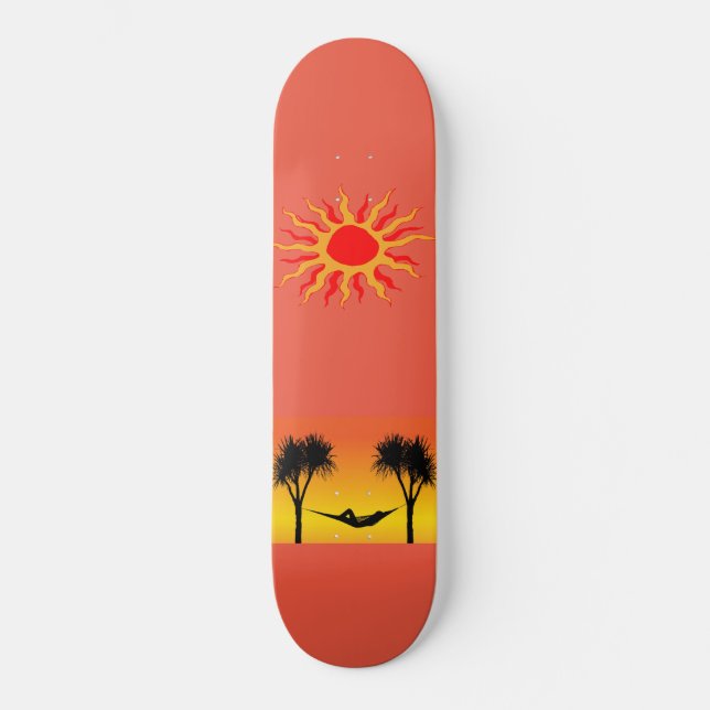 Skateboard Patinage sur soleil (Recto)