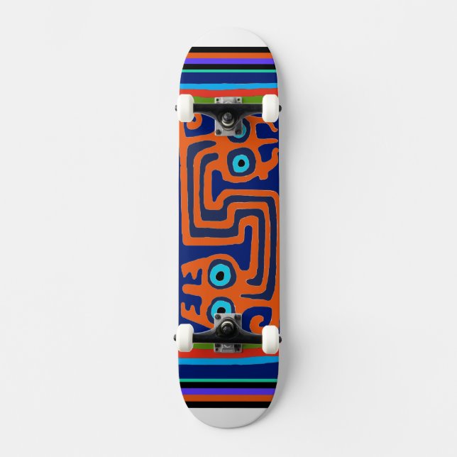 Skateboard Patinage Tribal Inca (Recto)