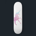 Skateboard Patinage Unicorne avec texture cristalline personn<br><div class="desc">Patinage Unicorn avec texture cristalline personnalisée. Téléchargez votre propre arrière - plan de licorne !</div>