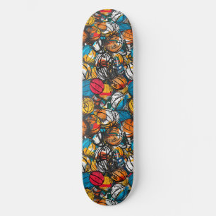 Skateboard Patinage urbain de basket-ball Graffiti