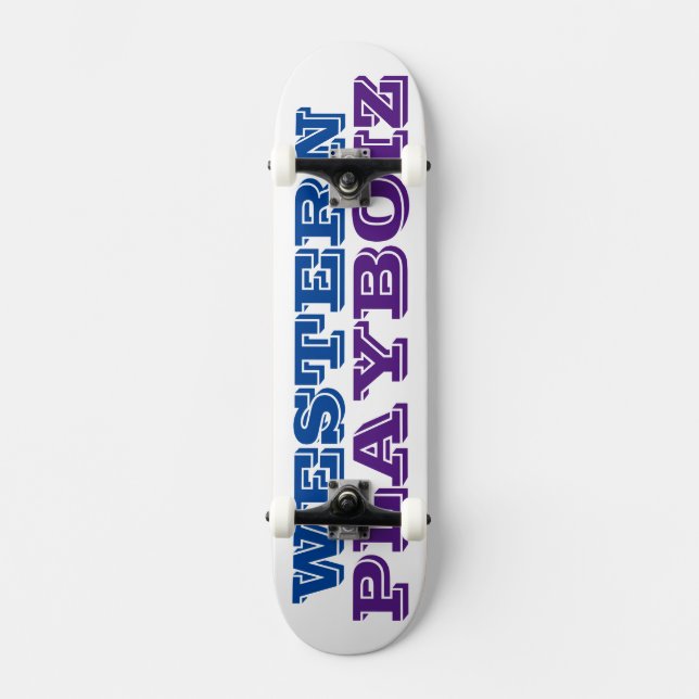 Skateboard Patinage WESTERN PLAYBOIZ (Recto)