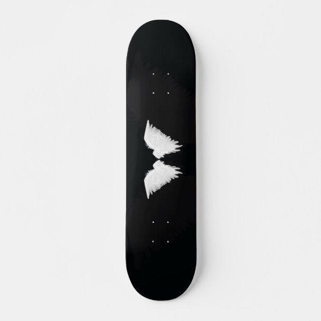 Skateboard Patinage White Wings (Devant)