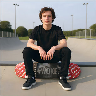 Skateboard Patinage #WOKE Rojo