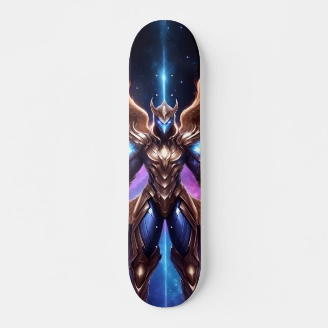 Skateboard Patineta Alienígena Con Armazón Dorado  (Devant)