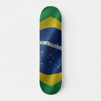 Skateboard Patineta Flamante Bandera De Brasil