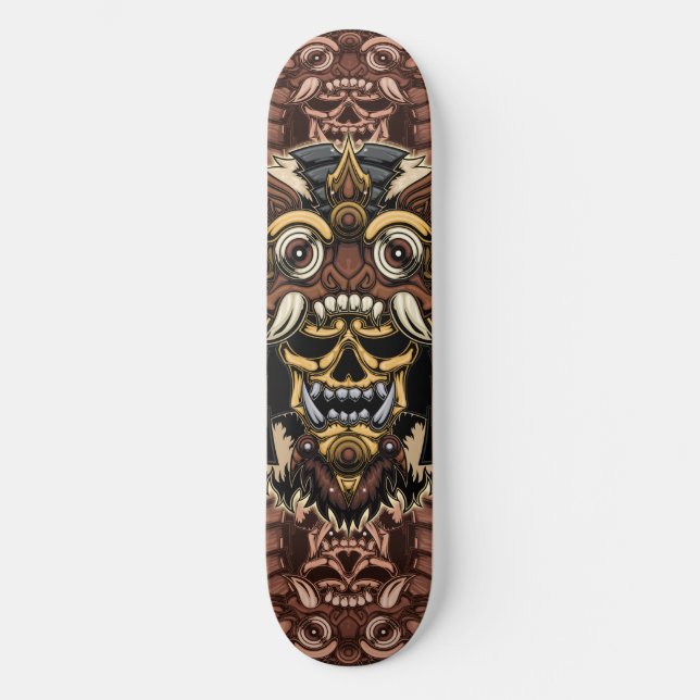 Skateboard Patineta máscara Bali (Recto)
