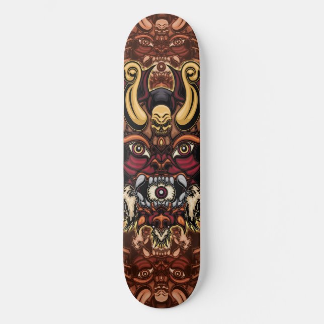 Skateboard Patineta Máscara de Dragon skate (Recto)