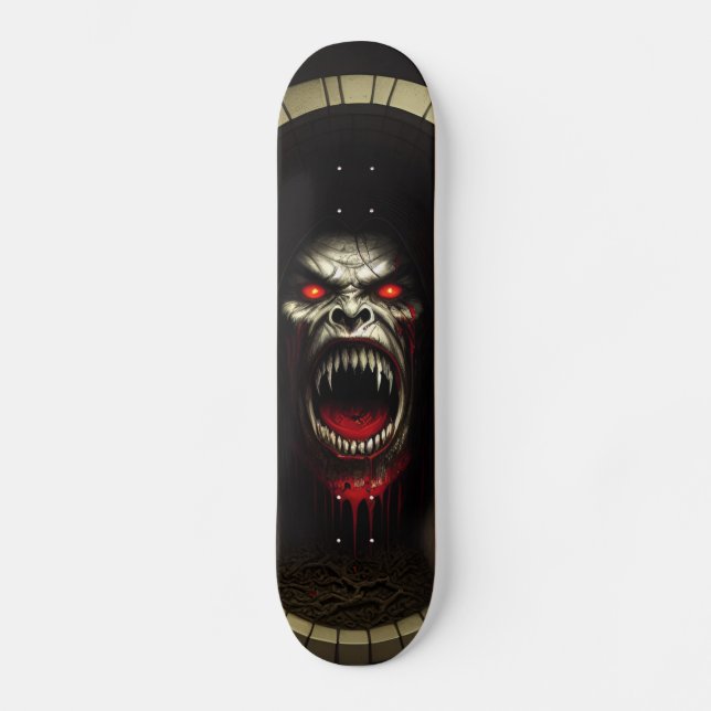 Skateboard Patineta Monstruo Vampiro Feroz (Recto)