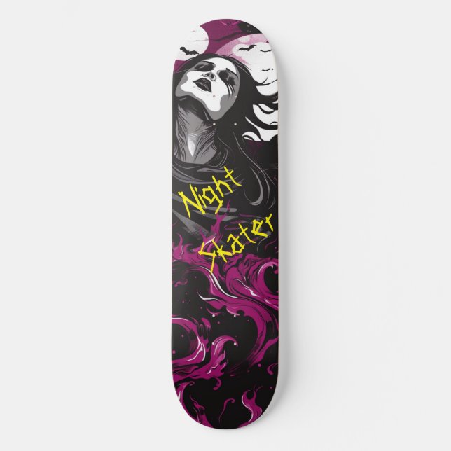 Skateboard Patineur de nuit (Recto)