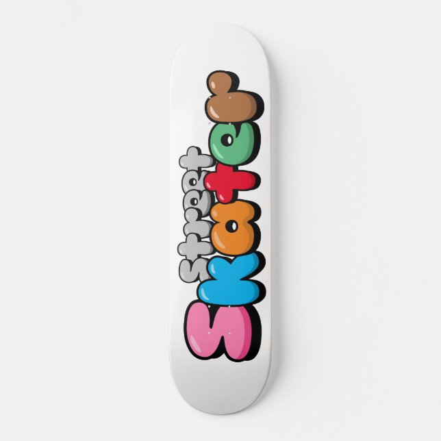 Skateboard Patineur de rue (Recto)