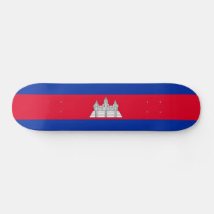 Skateboard Patriotic Cambodia Flag