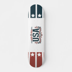 Skateboard Patriotique, États-Unis vintages