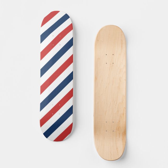 Skateboard Patriotique Rouge Blanc et Bleu (Recto)