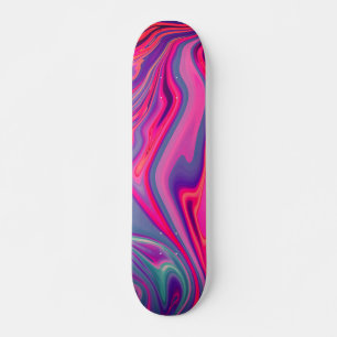 Skateboard Patters bleus bleus Green Abstract