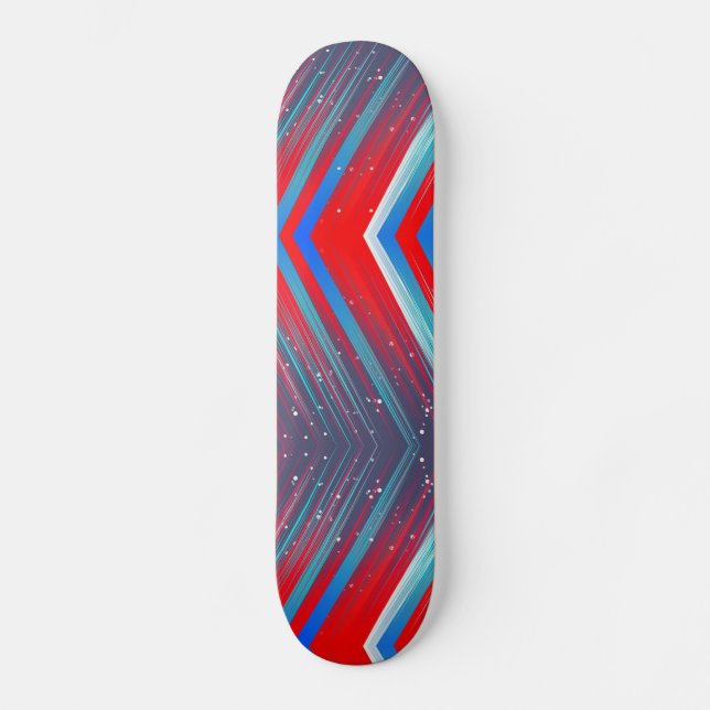 Skateboard Patters de Red White and Blue Zig (Recto)