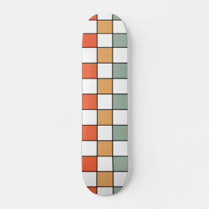 Skateboard Patters rétro checkerboard