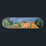 Skateboard Paul Cezanne - Estaque aux toits rouges<br><div class="desc">Estaque aux toits rouges / L'Estaque aux toits rouges - Paul Cezanne,  Huile sur toile,  1883-1885</div>