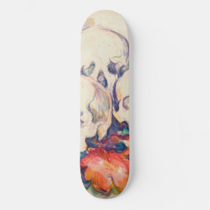 Skateboard Paul Cezanne - Les Trois Crânes Aquarelle